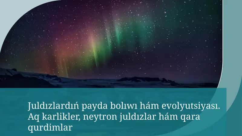 Juldız evolutsiyasi 1