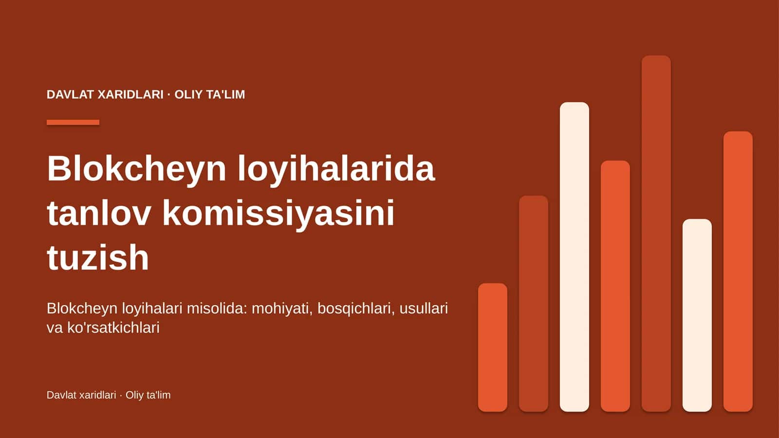 Blokcheyn loyihalarida tanlov komissiyasini tuzish 1