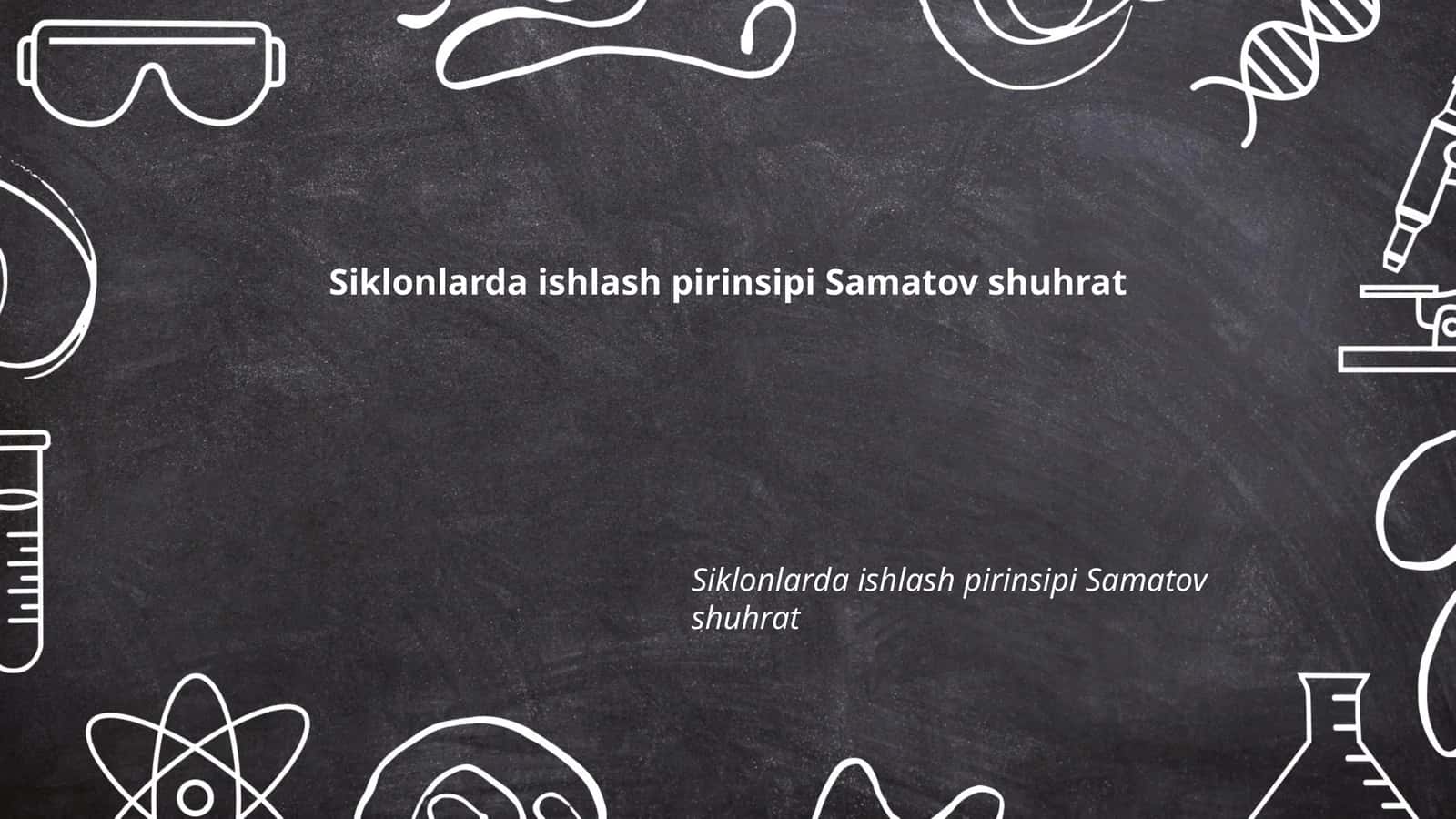 Siklonlarning ishlash prinsiplari 1