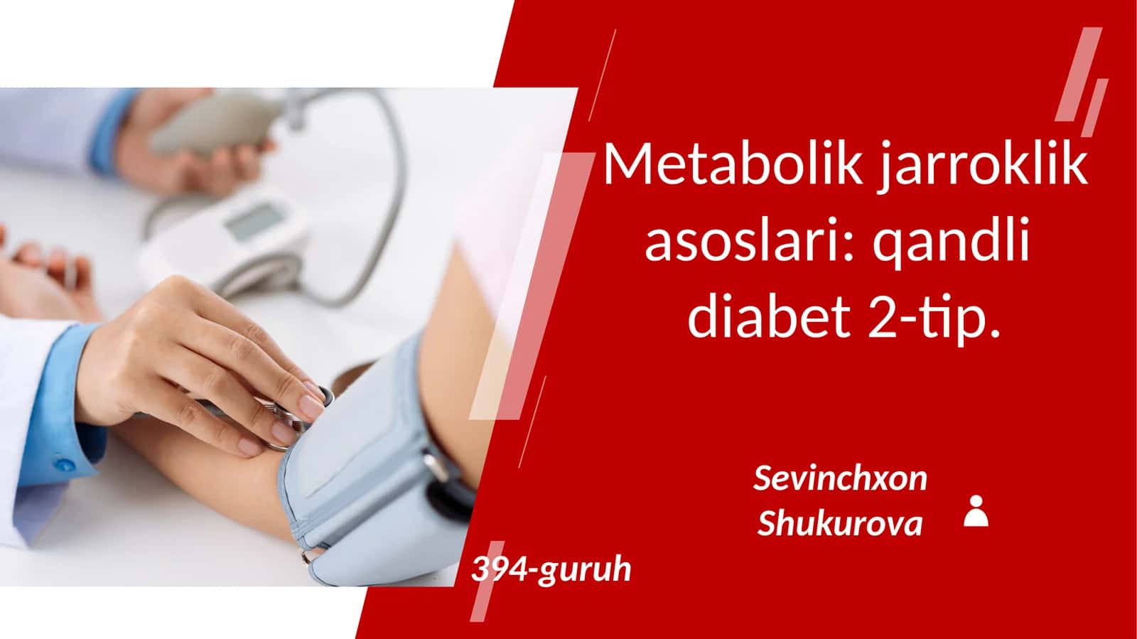 Metabolik jarrohlik asoslari: qandli diabet 2-tip 1