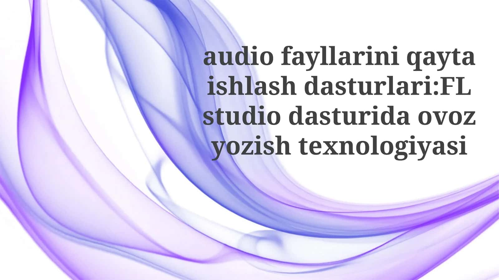 FL studiodasturida ovozyozishtexnologiyasi 1