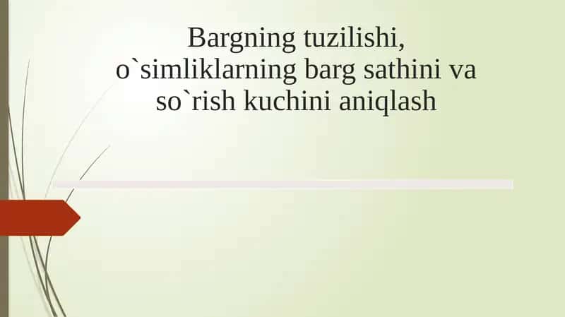 Bargning tuzilishi 1