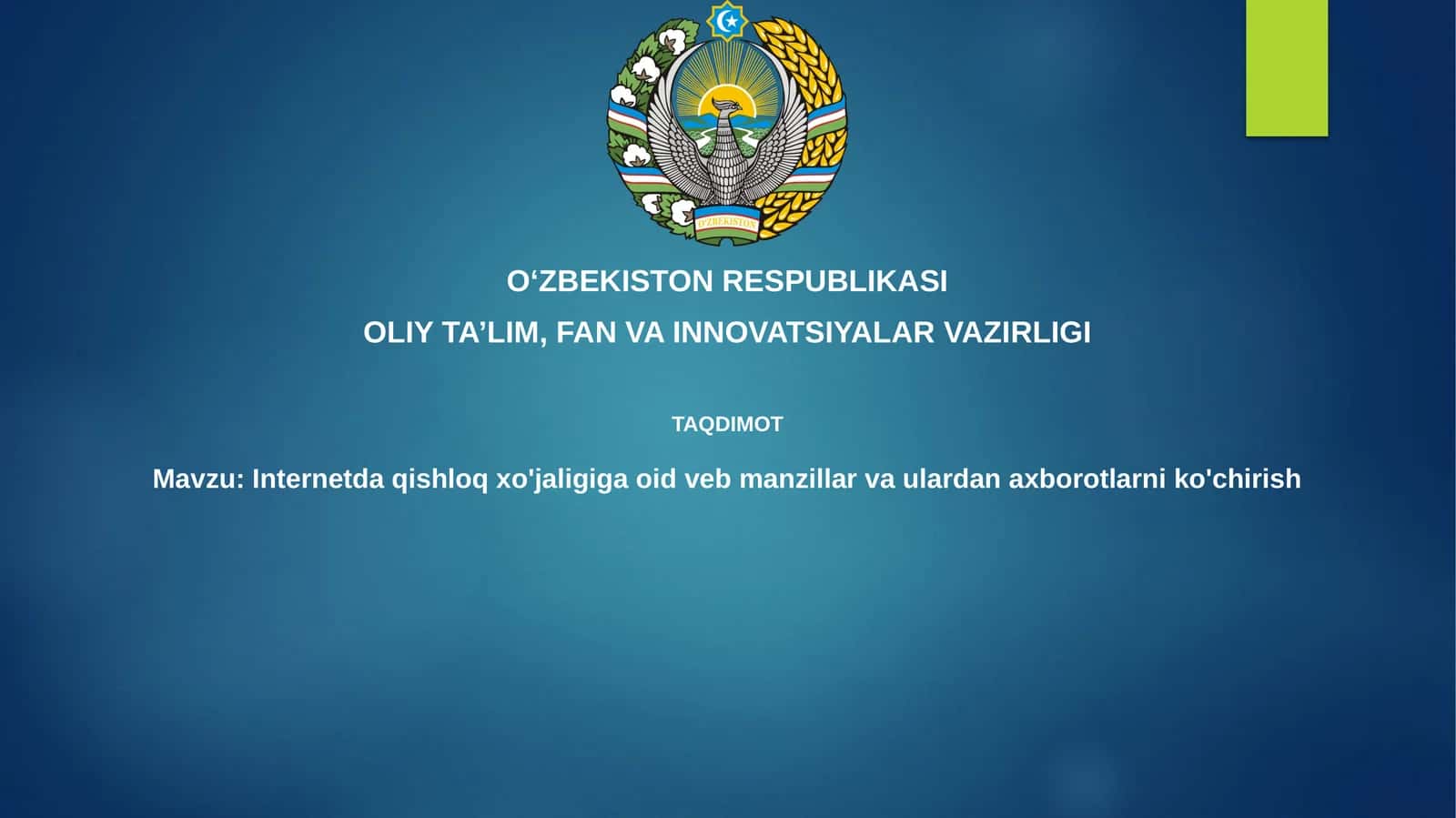 Internetdaqishloqxo'jaligigaoidvebmanzillarvaulardanaxborotlarniko'chirish 1