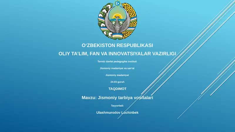 Jismoniy tarbiya vositalari 1