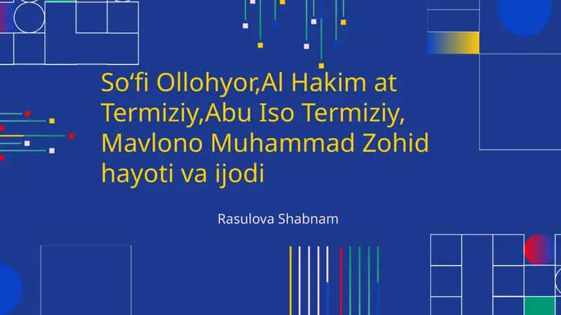 Soʻfi Ollohyor va Al Hakim: Hayoti 1