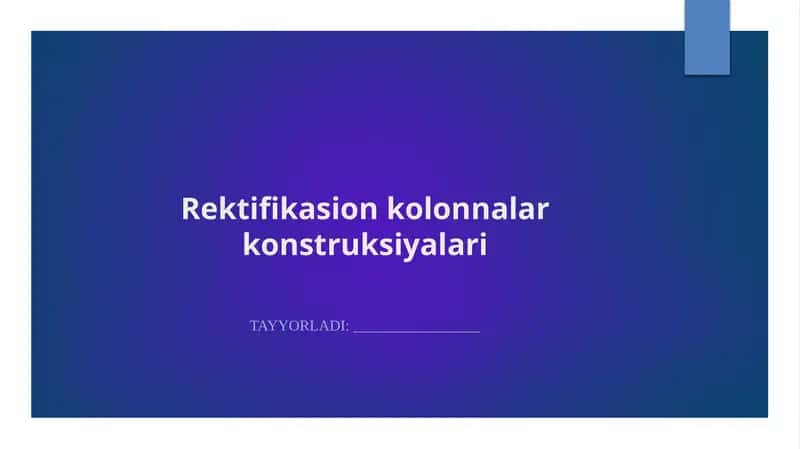 Rektifikatsiya jarayoni va uning ahamiyati 1