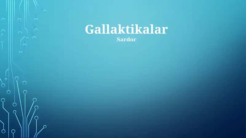 Galaktikalar 1