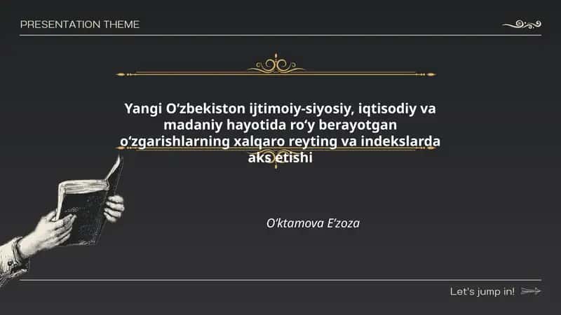 Inson taraqqiyoti indeksi (Human Development Index) 1