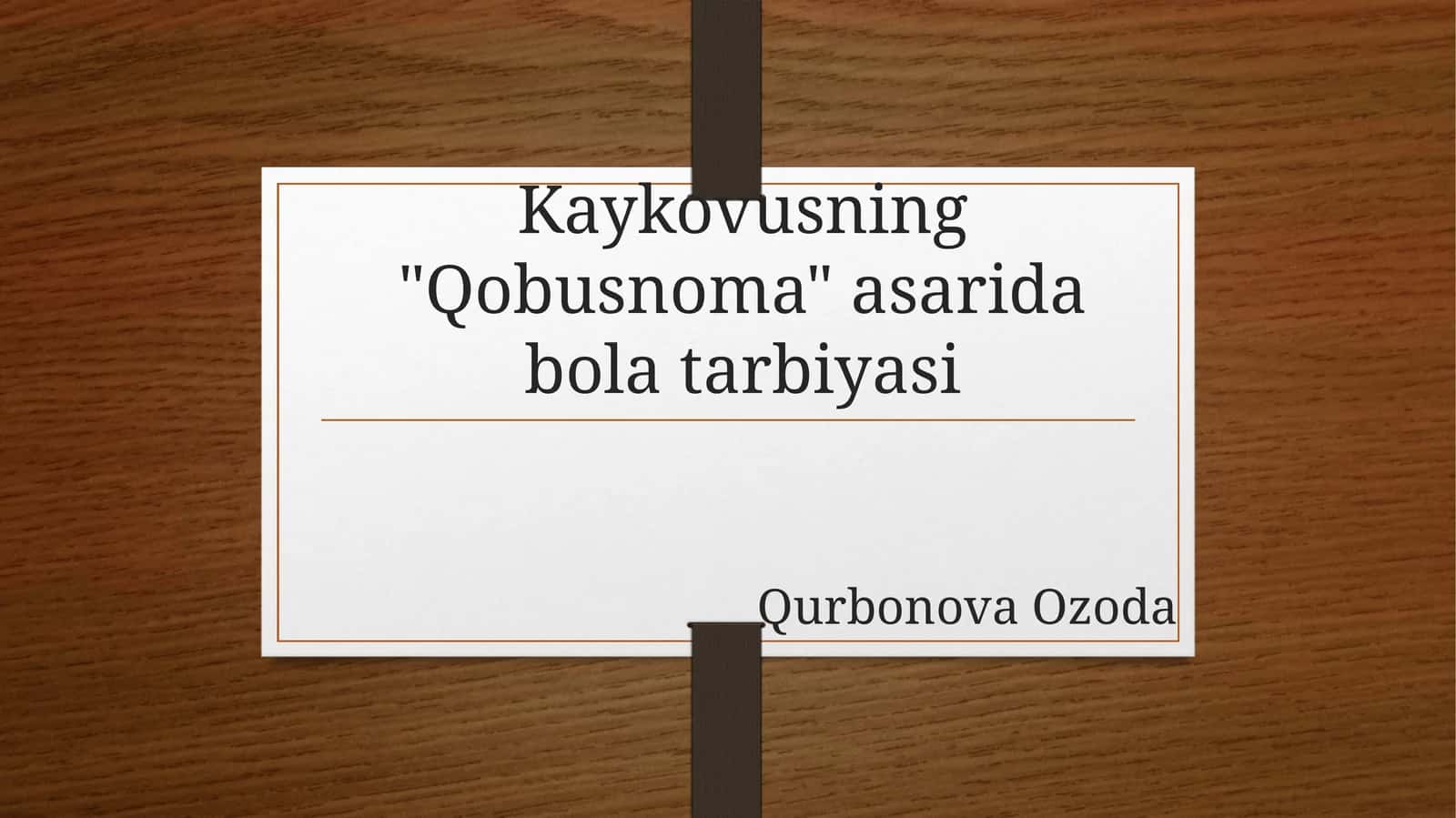 Qobusnoma 1