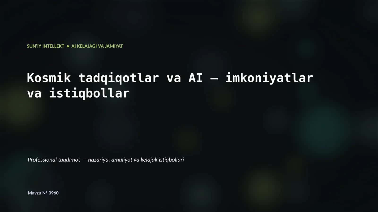 SUN'IY INTELLEKT 1