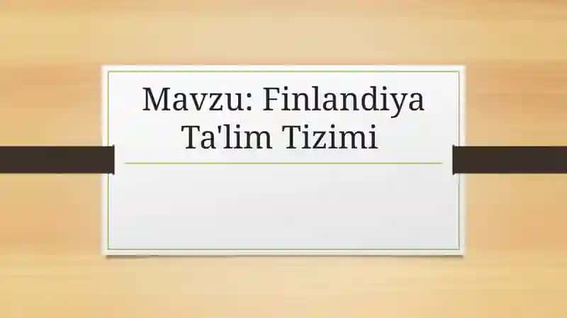 Finlandiya Ta'lim Tizimi