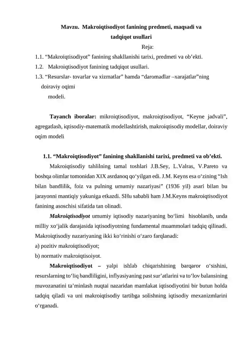 Makroiqtisodiyot