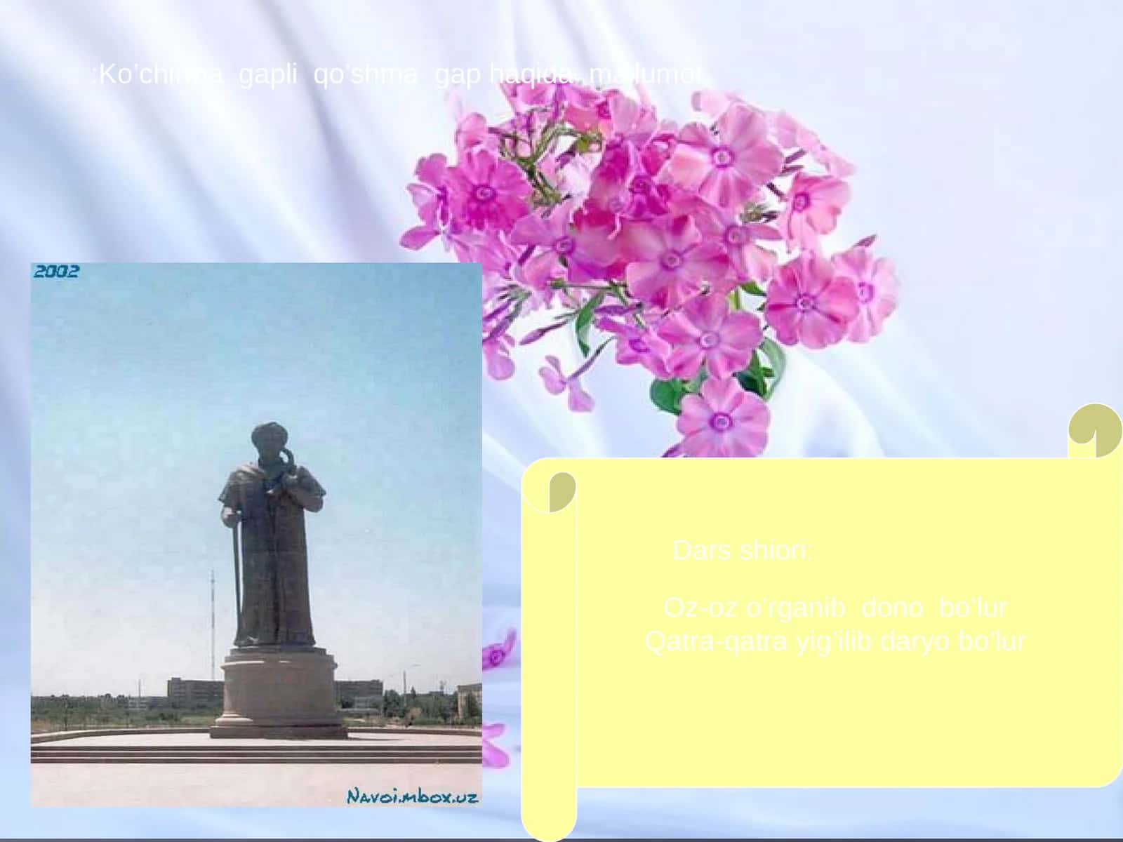 Ko’chirma gapli qo’shma gap haqida ma’lumot 1
