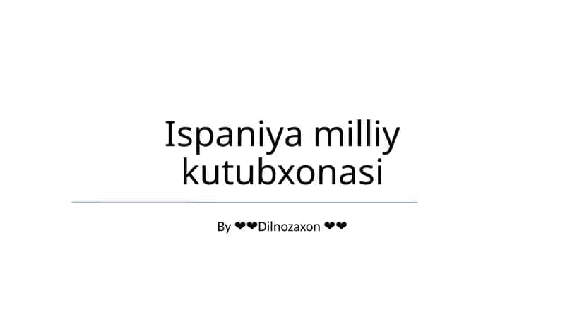 Ispaniya milliy kutubxonasi 1