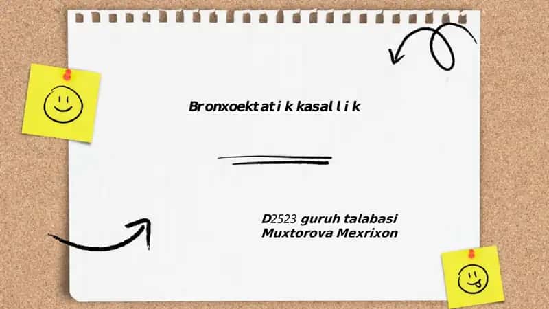 Bronxoektatik kasallik — ta'rifi va tasnifi 1