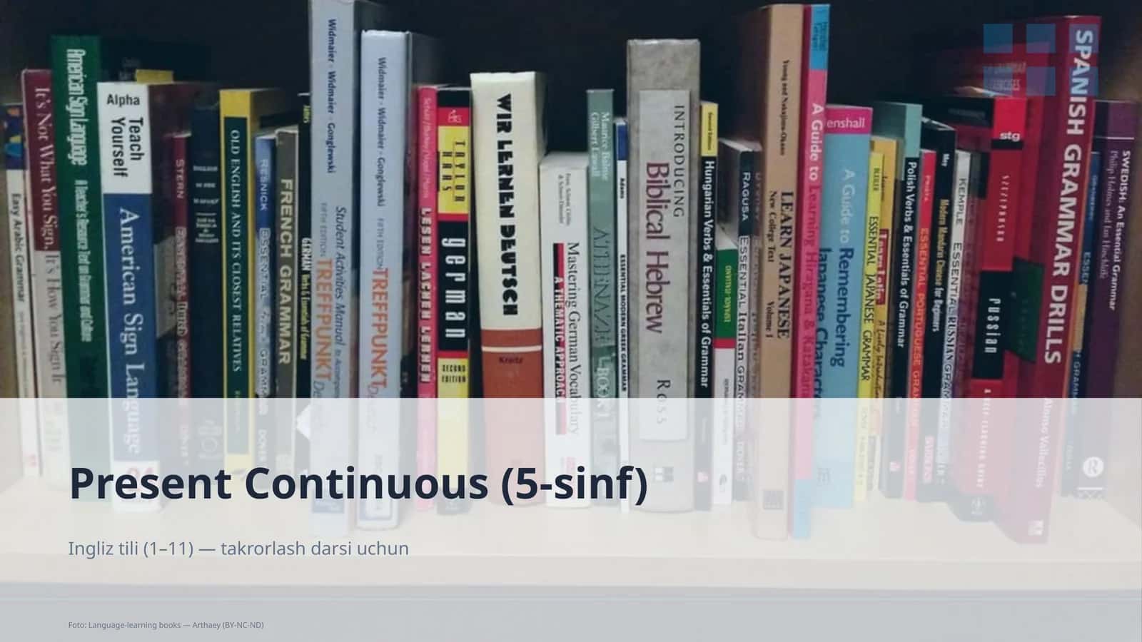 Present Continuous (5-sinf) 1
