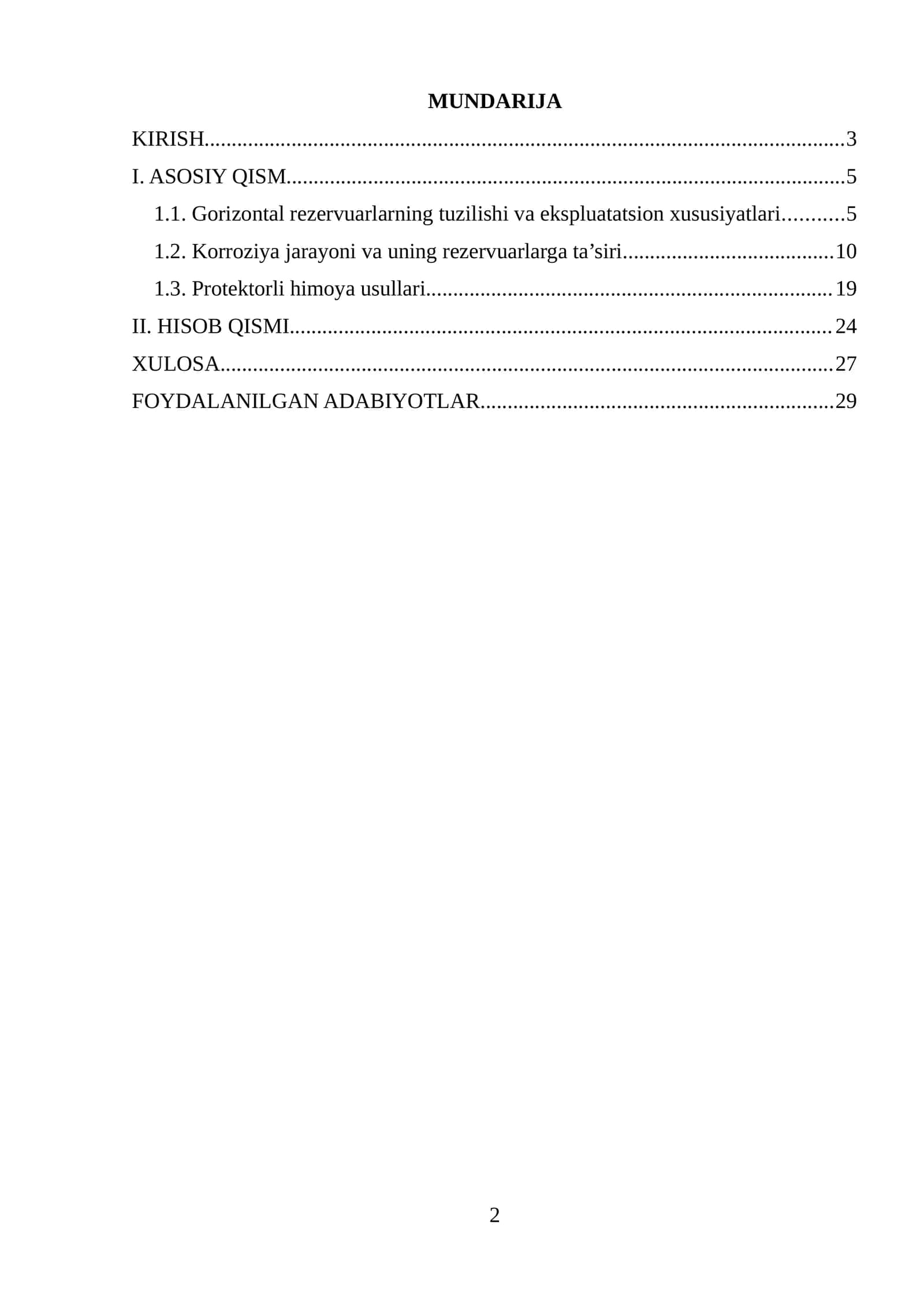 Gorizontal rezervuarlarning tuzilishi va ekspluatatsion xususiyatlari 1