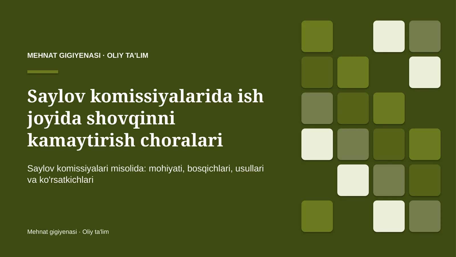 saylov komissiyalarida ish joyida shovqinni kamaytirish choralari 8129 1