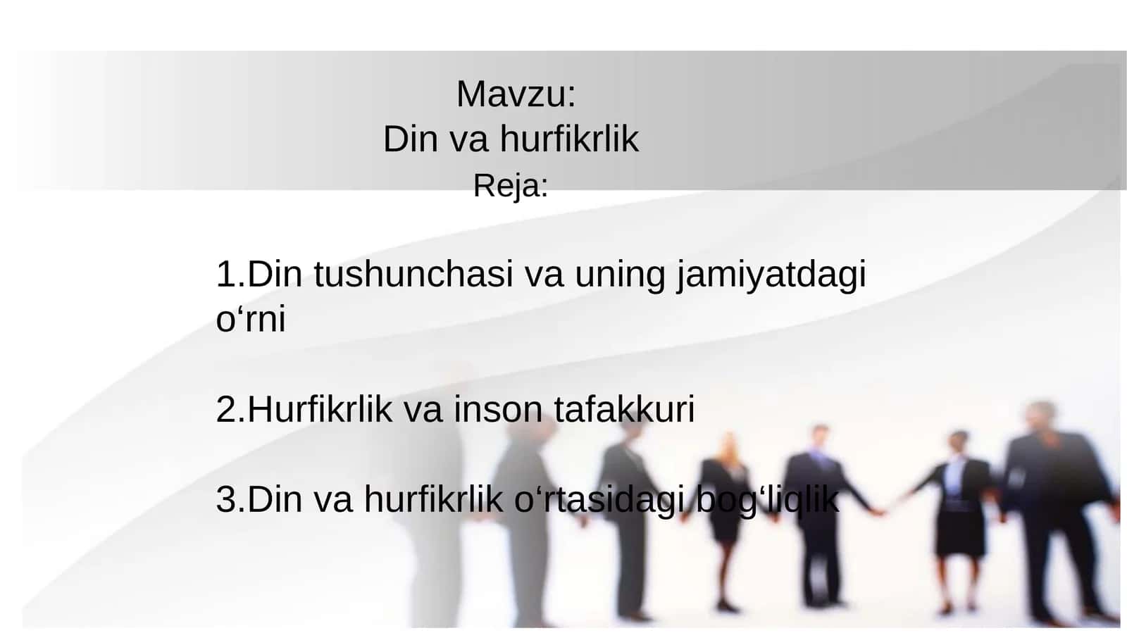 Din va hurfikrlik 1