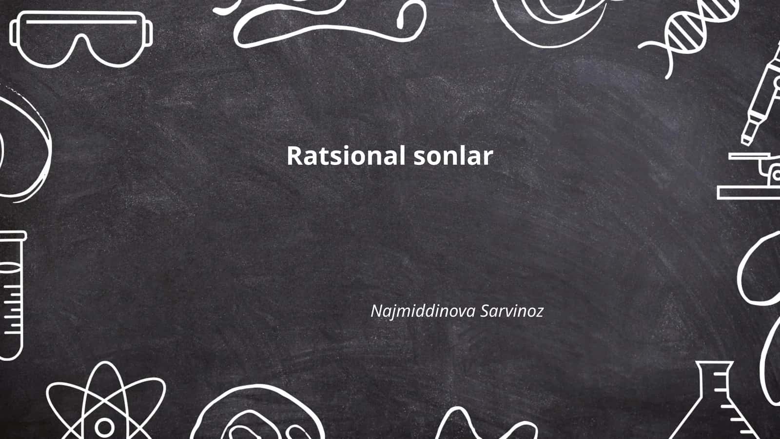 Ratsional sonlar 1