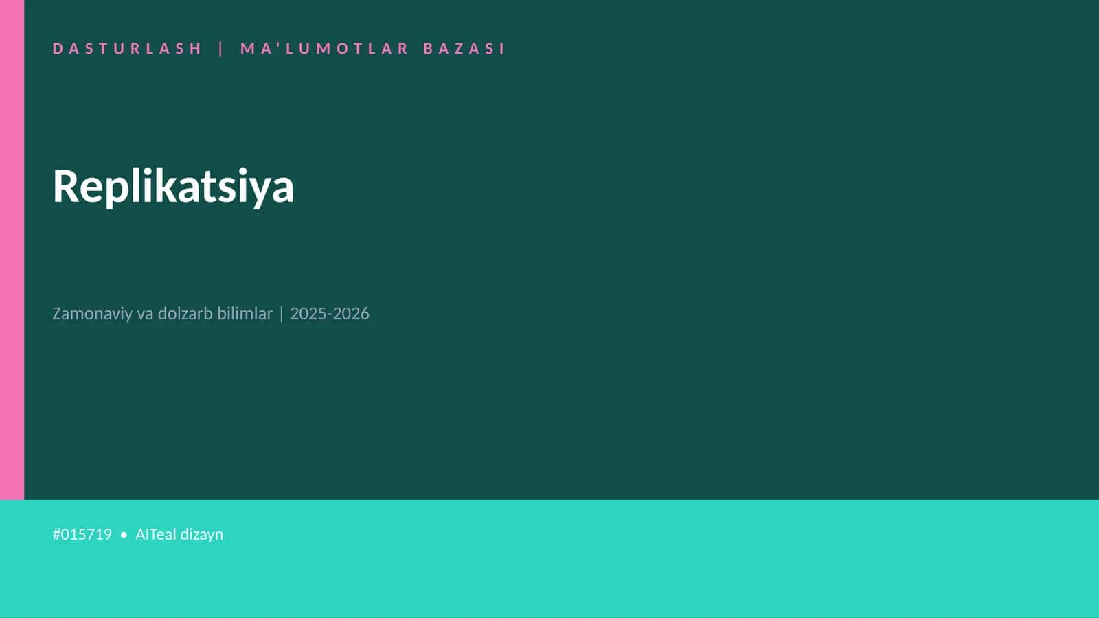 Replikatsiya 1