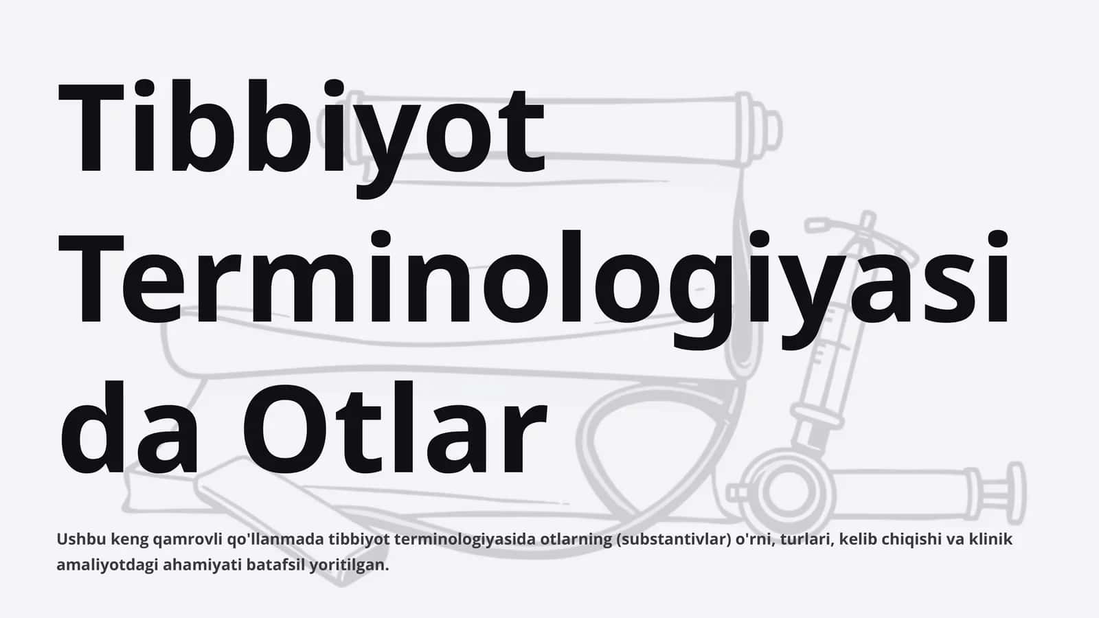 Tibbiyot Terminologiyasida Otlar 1