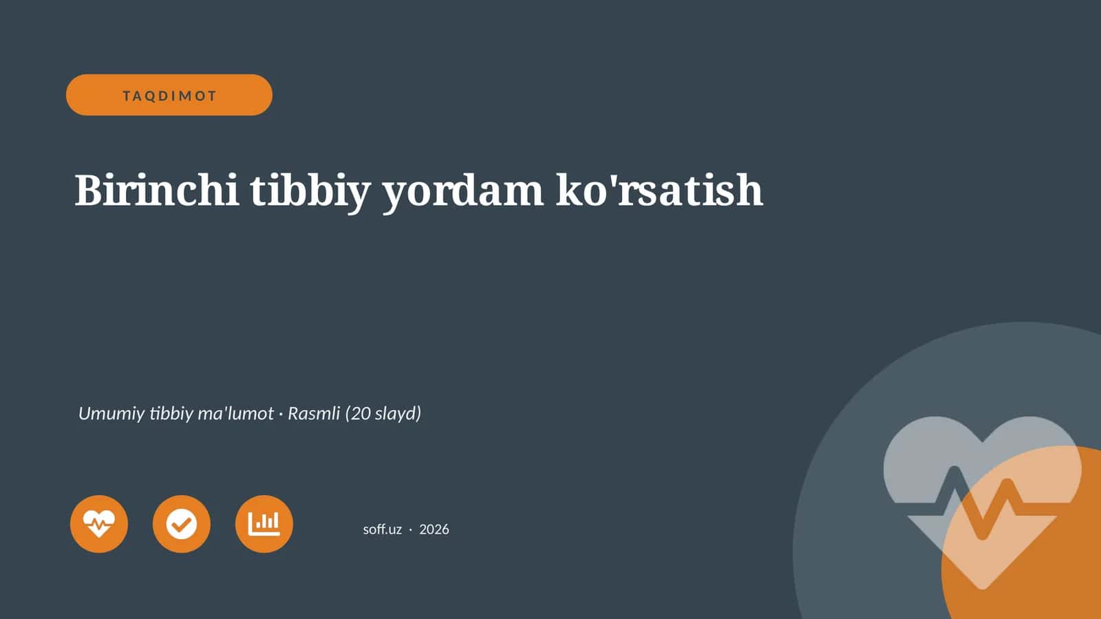 Birinchi tibbiy yordam ko'rsatish 1