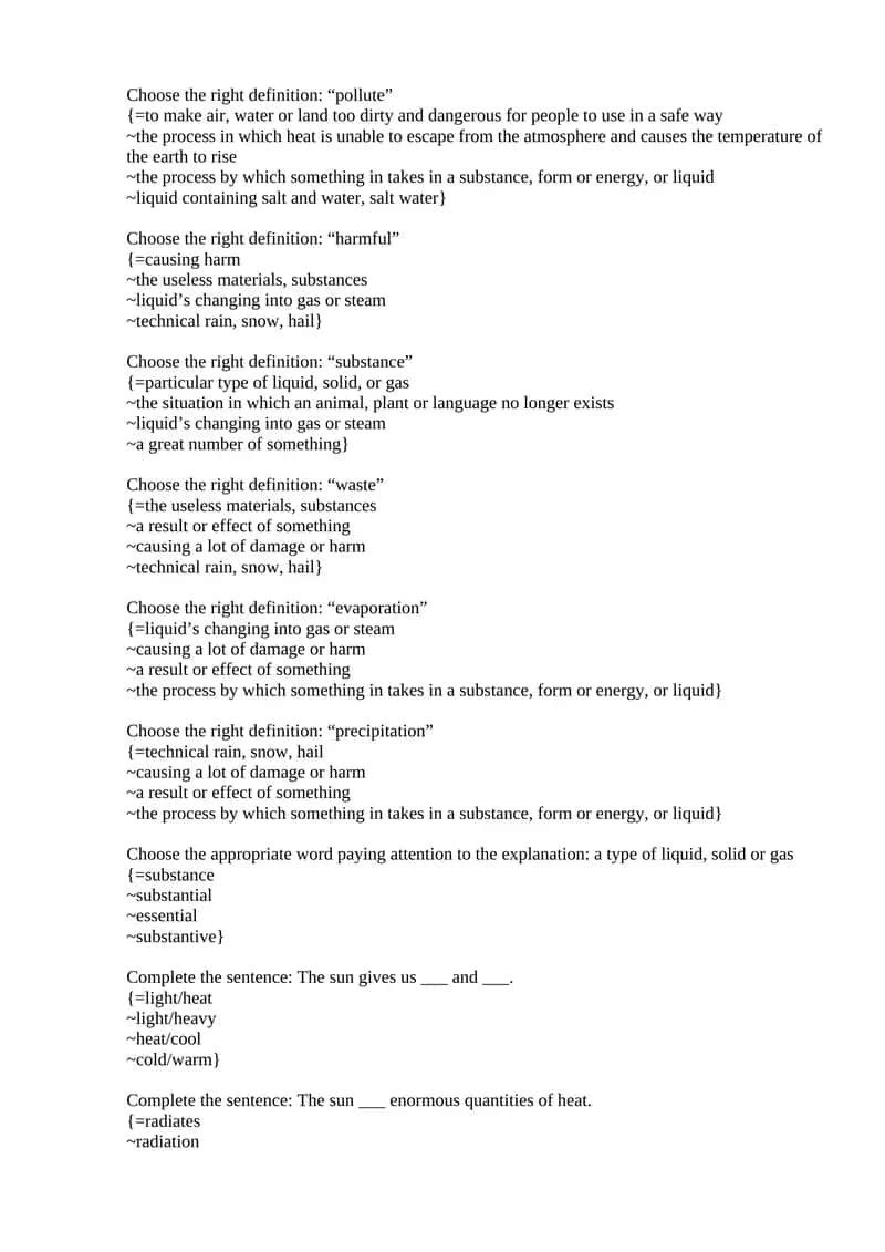 Mavzu: English Vocabulary Test Online 1