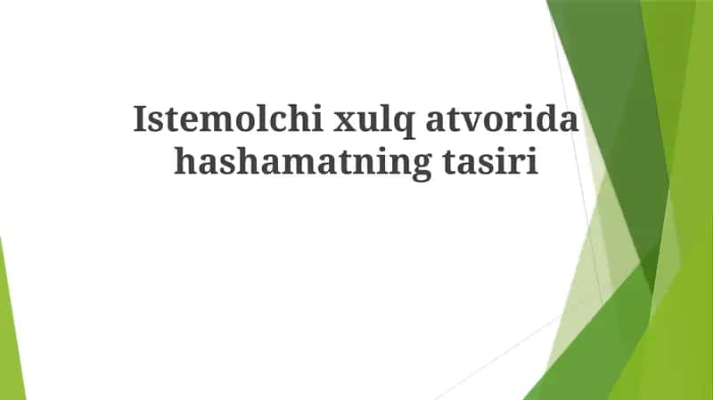 Rahnamolikda Shamatning Tasiri 1