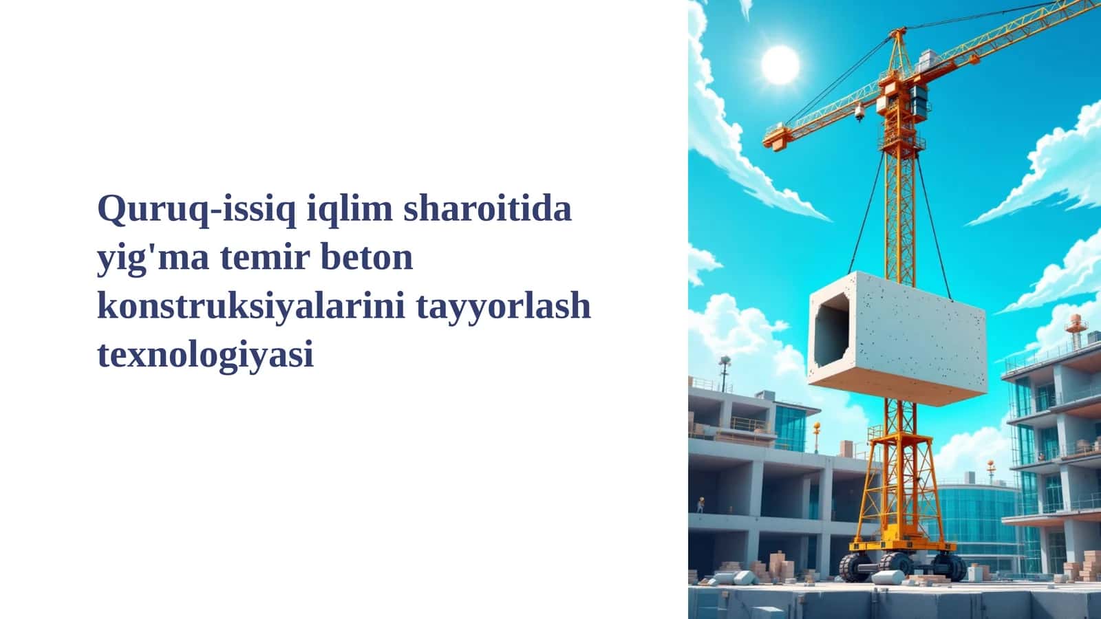 Beton Konstruksiyalarini Tayyorlash Texnologiyasi 1