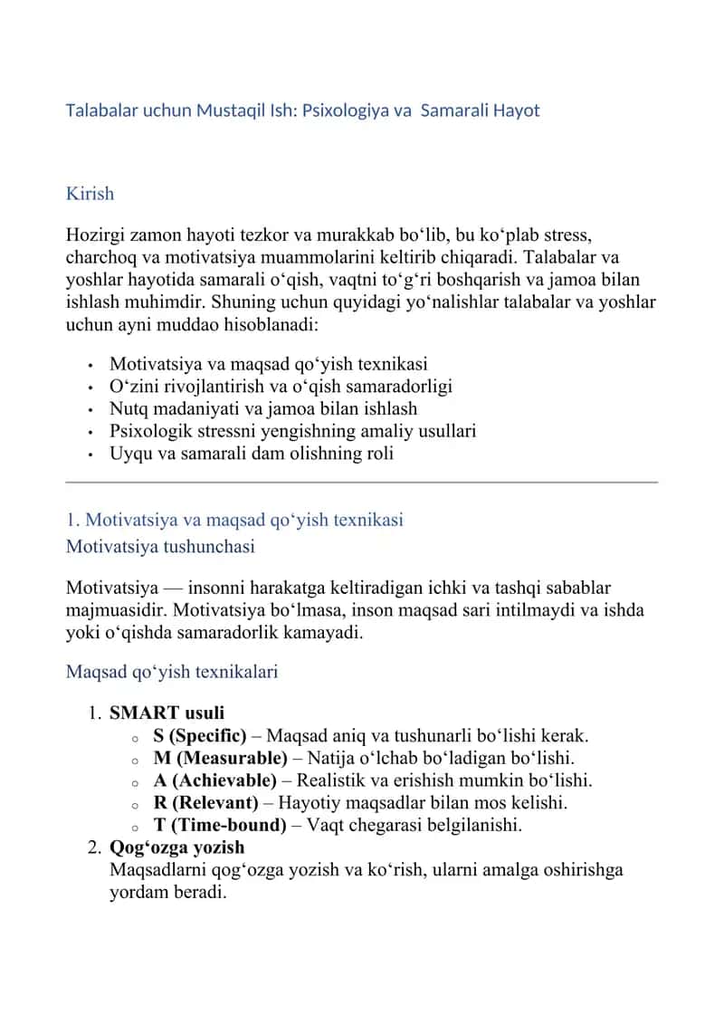 O‘qish samaradorligini oshirish – amaliy qo‘llanma 1