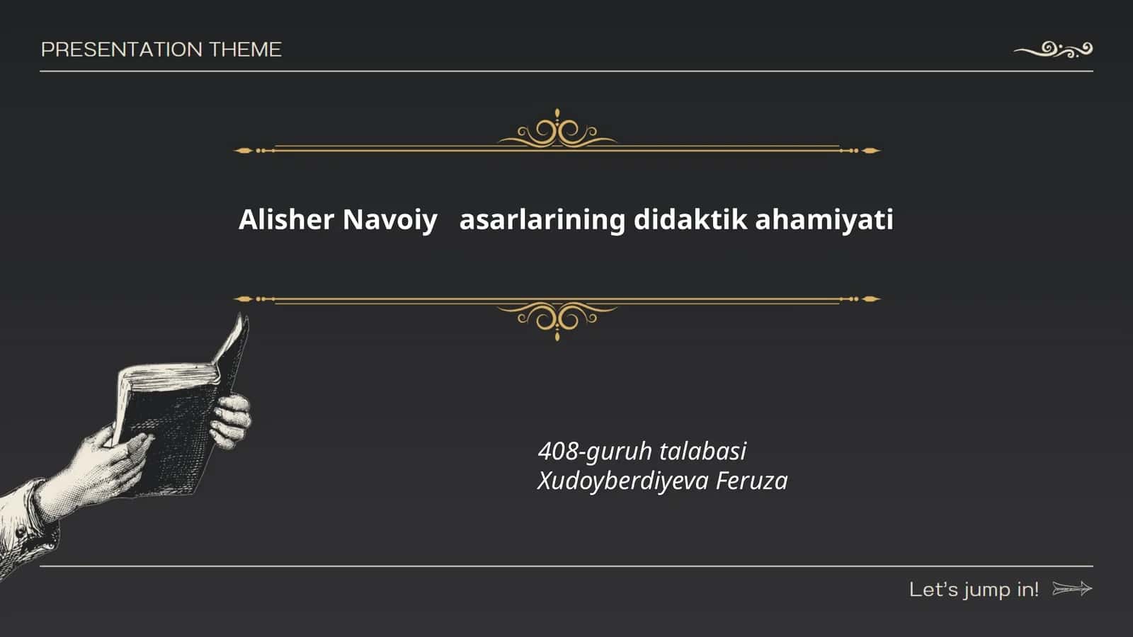 Alisher Navoiy asarlarining axloqiy ta'limoti 1