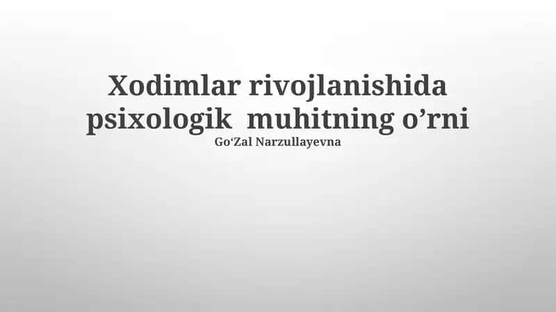 Hamkorlik va jamoa ishlarini rivojlantirish 1