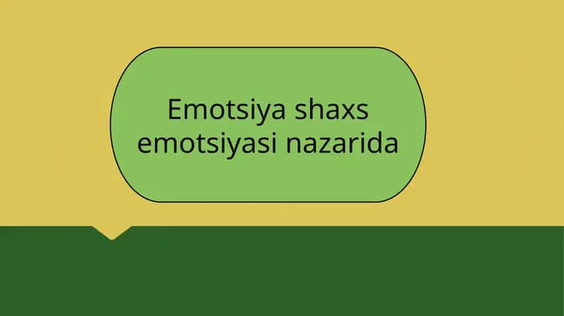 Emotsiya va uning mohiyati 1