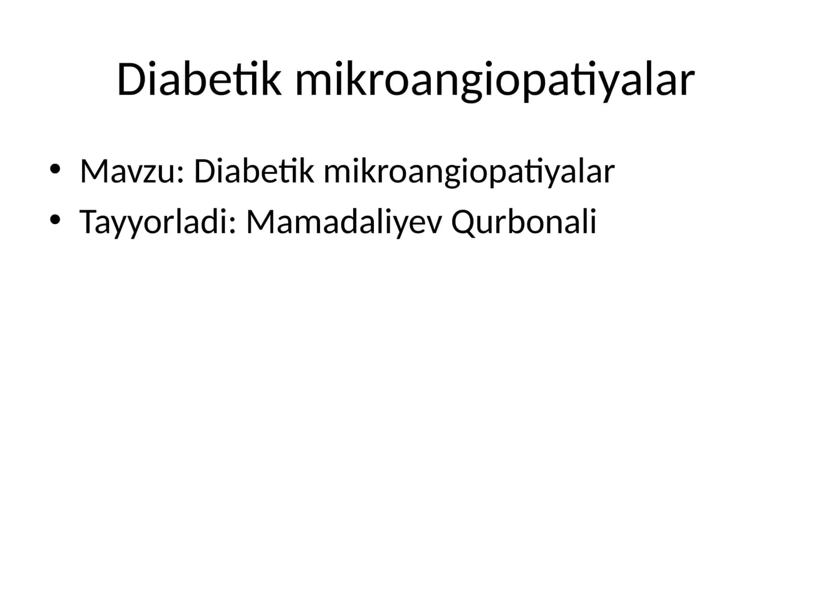 Diabetik mikroangiopatiyalar 1