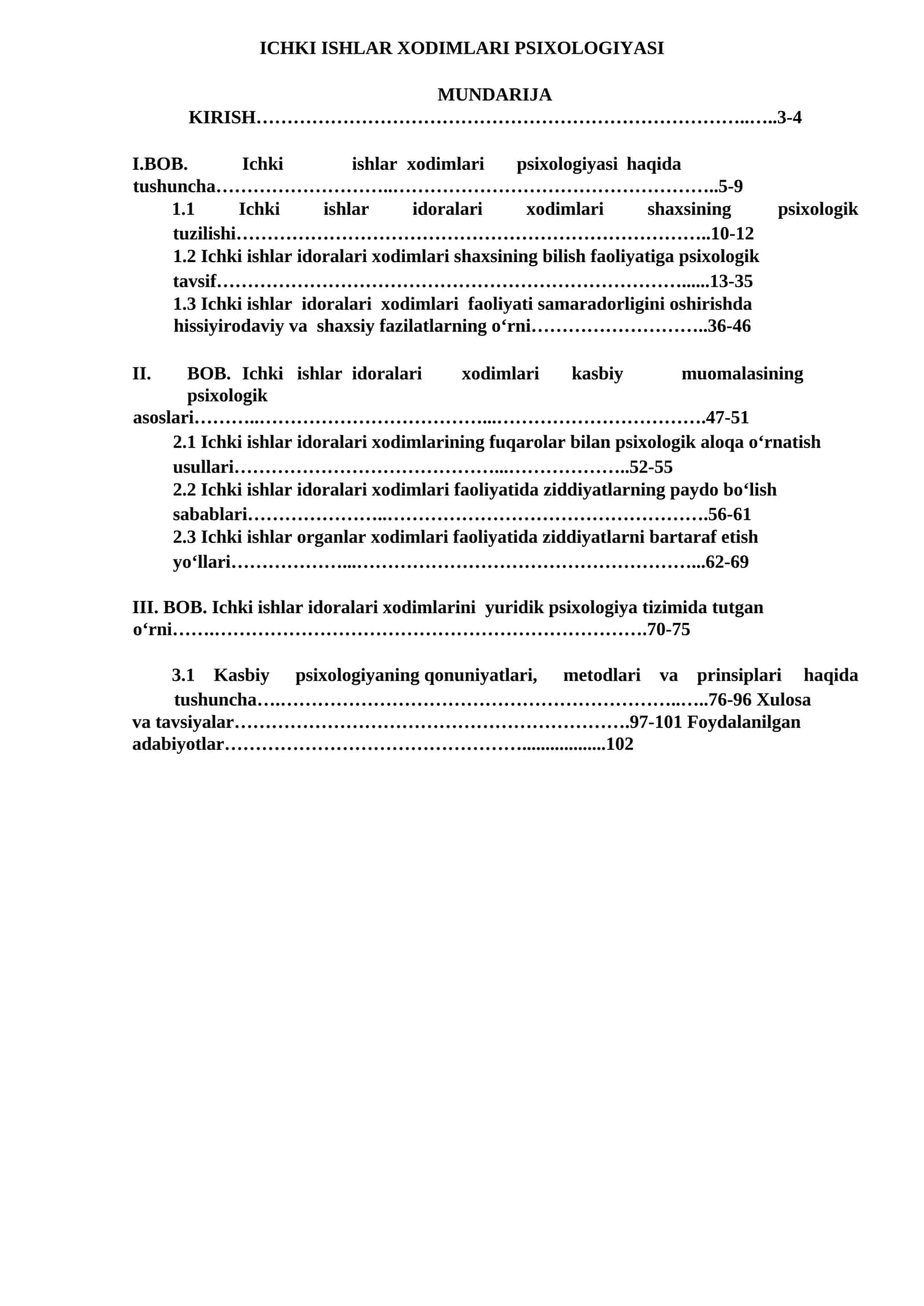 ICHKI ISHLAR XODIMLARI PSIXOLOGIYASI 1