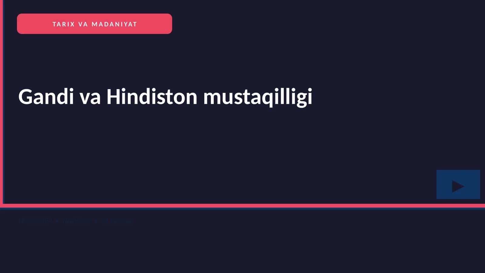 Gandi va Hindiston mustaqilligi 1
