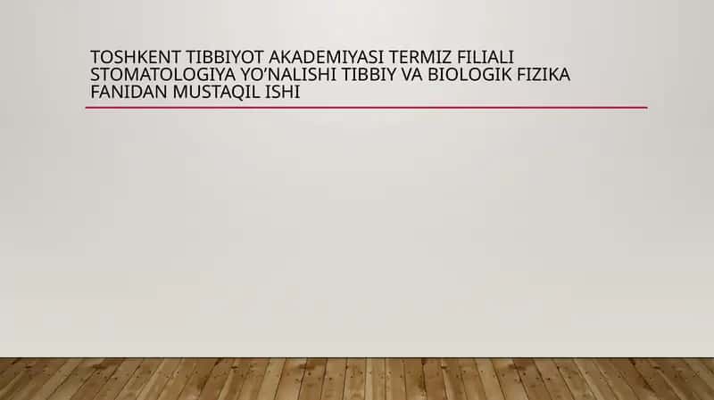 Lazerni tibbiyotda qo’llanishi 1