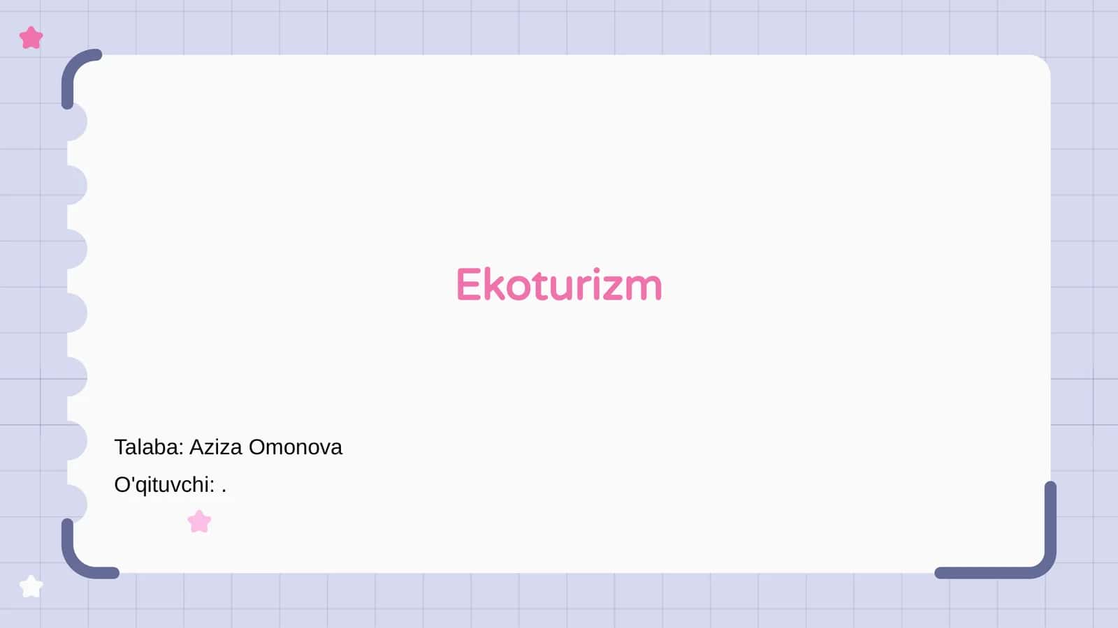 Ekoturizm 1
