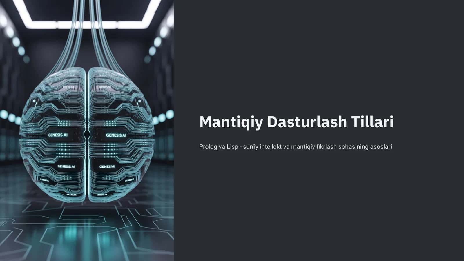 Mantiqiy Dasturlash Tillari 1