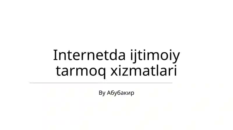 Kelajakdagi Tendentsiyalar va Yangiliklar