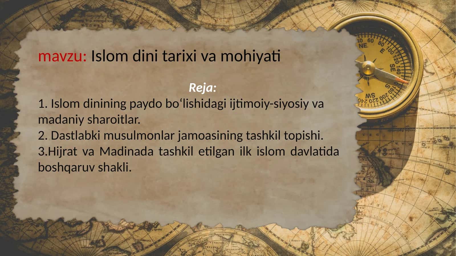Islom dini tarixi va mohiyati 1