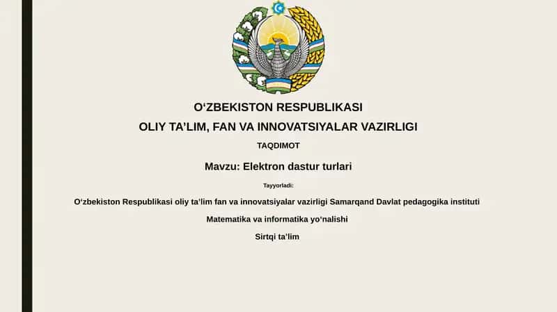 Elektrondasturturlari 1