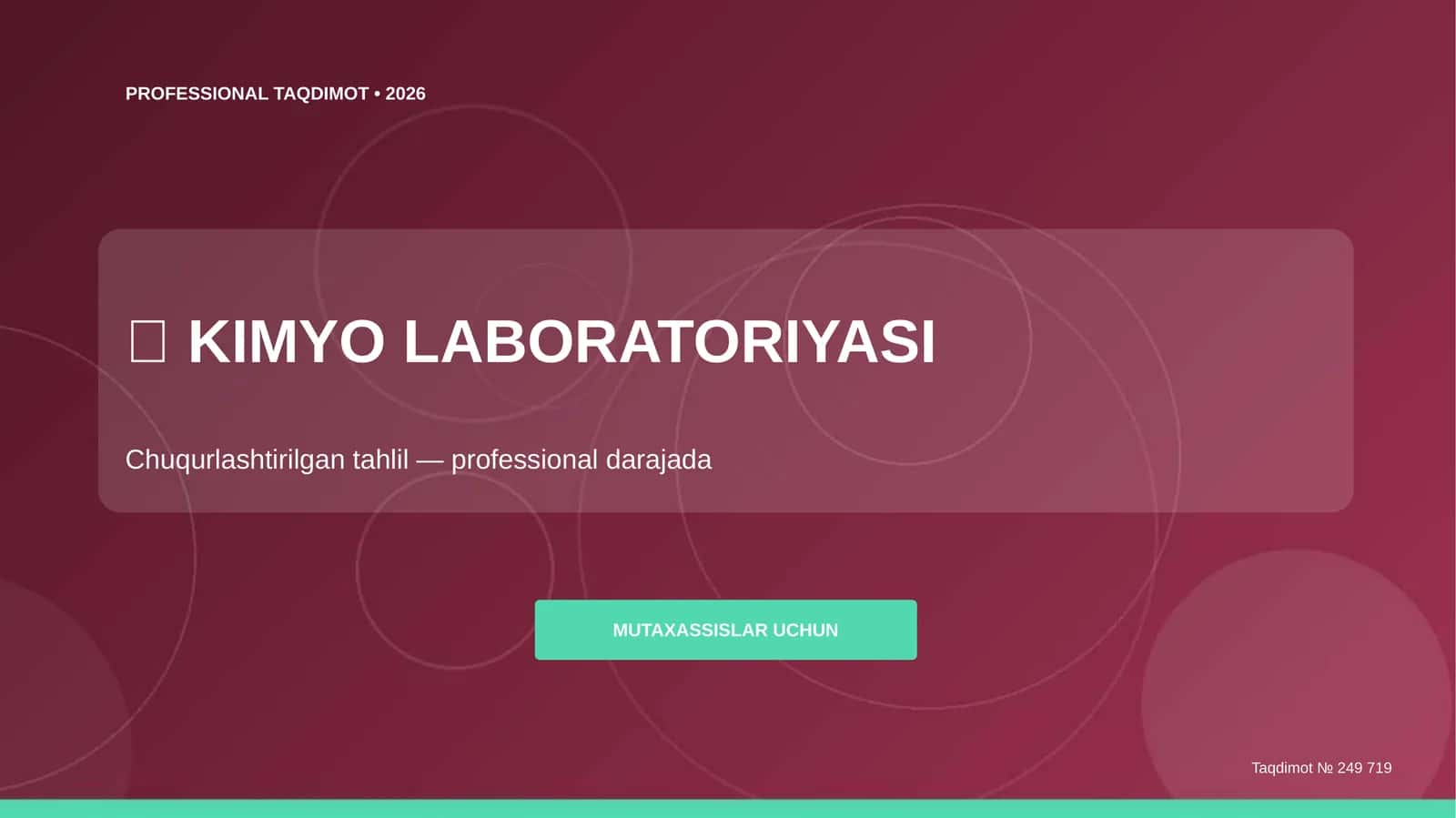 KIMYO LABORATORIYASI 1