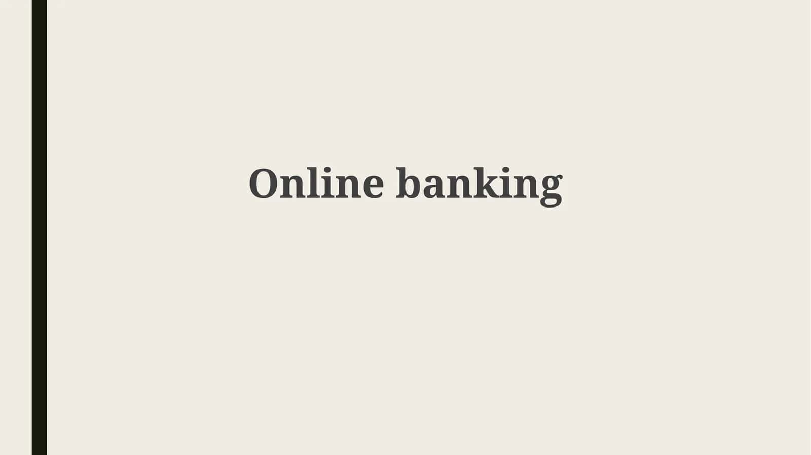 Online banking 1