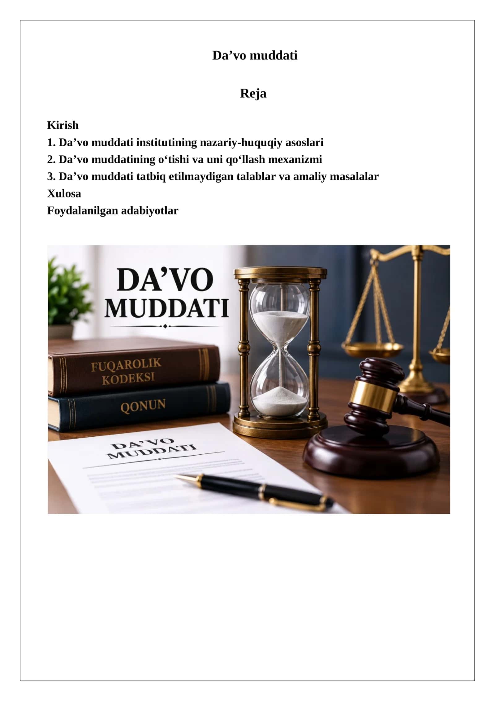 Da’vo muddati 1
