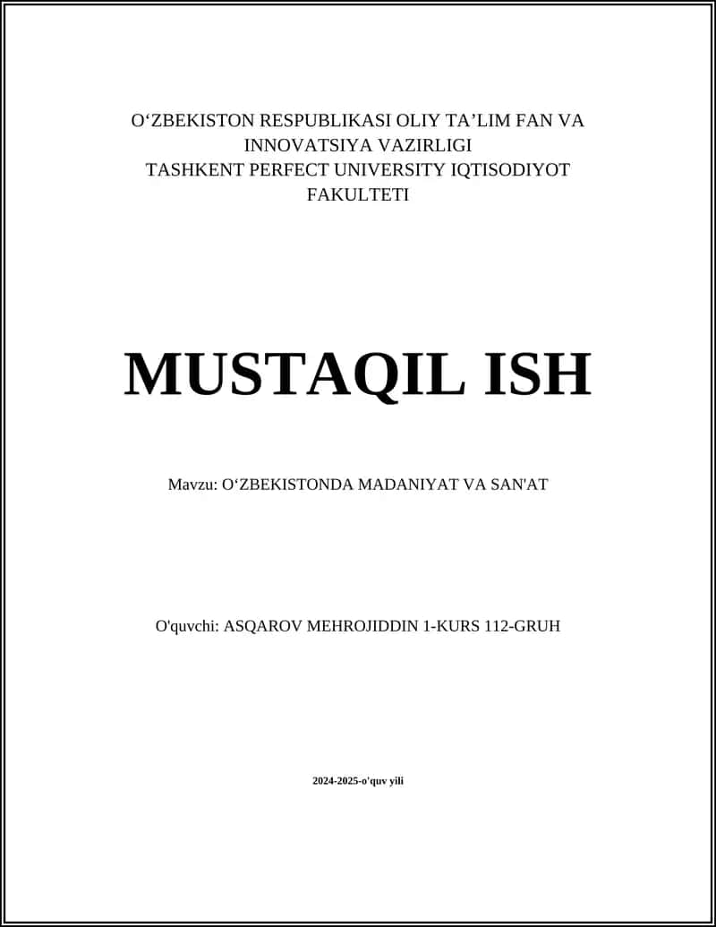 Oʻzbek milliy raqs san'ati 1