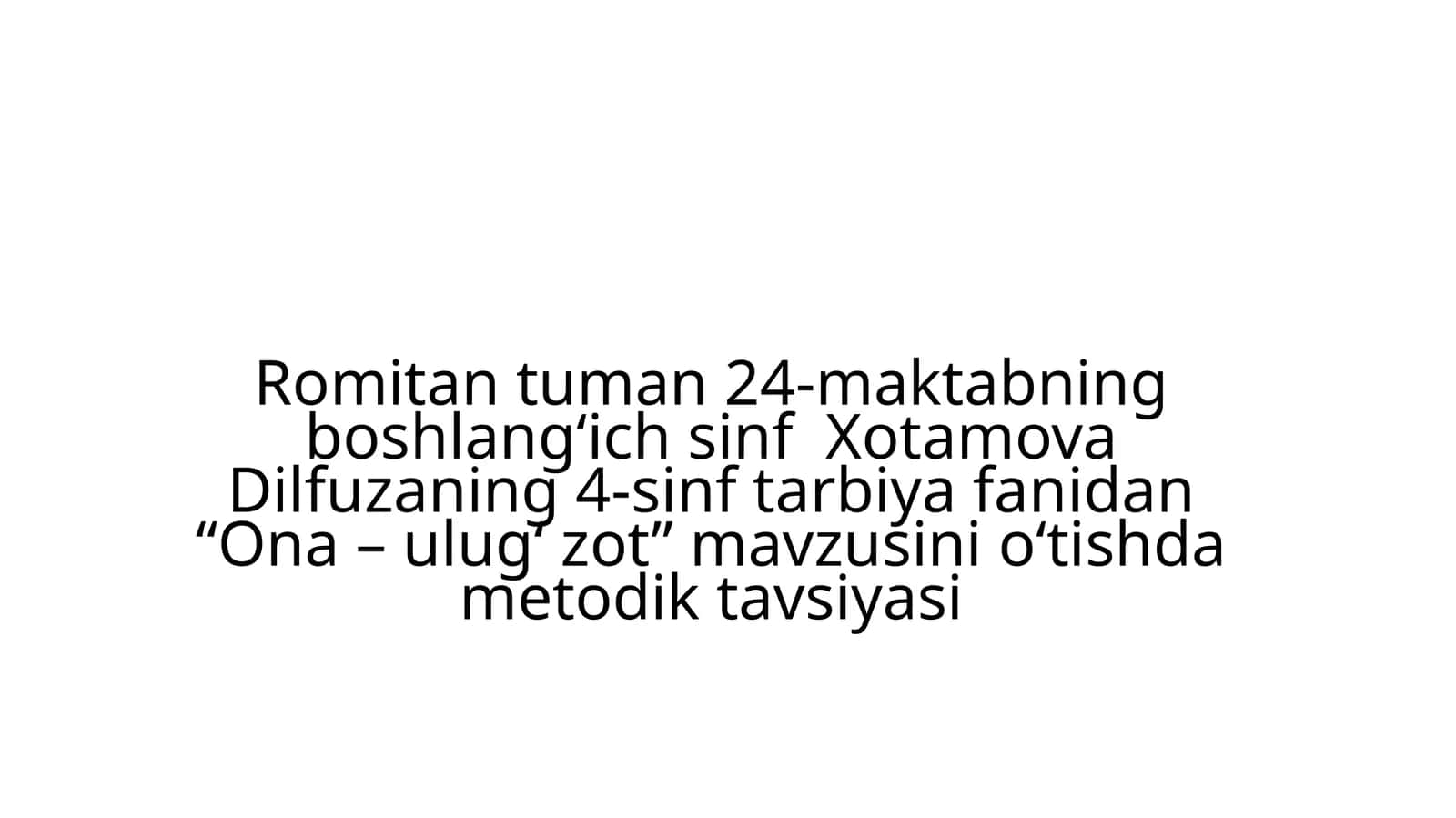 Ona - ulug' zot 1