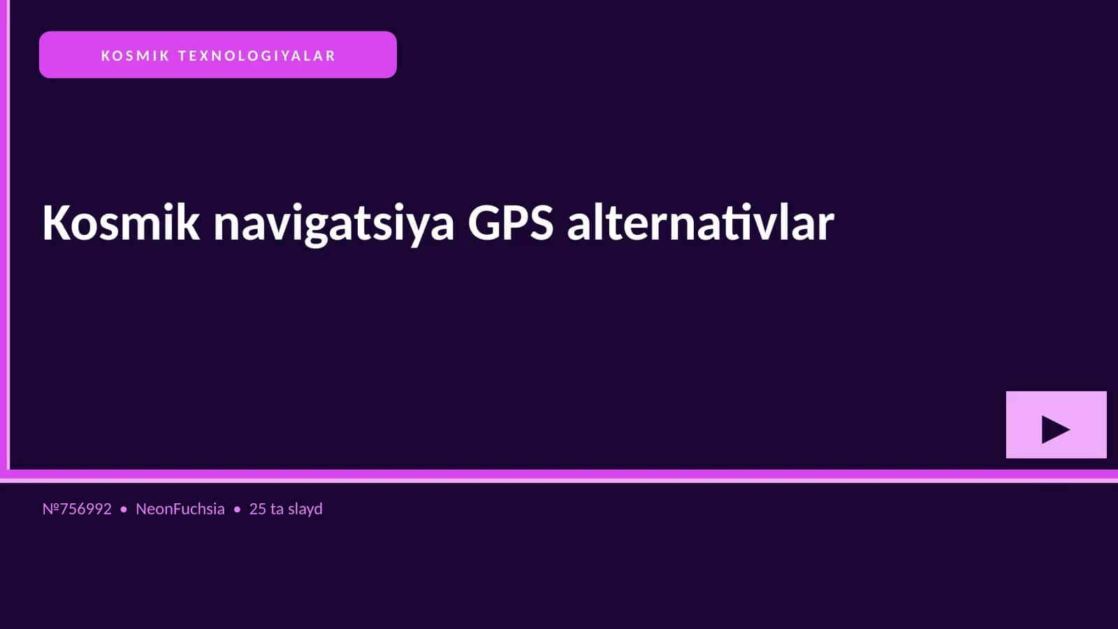 Kosmik navigatsiya GPS alternativlar 1
