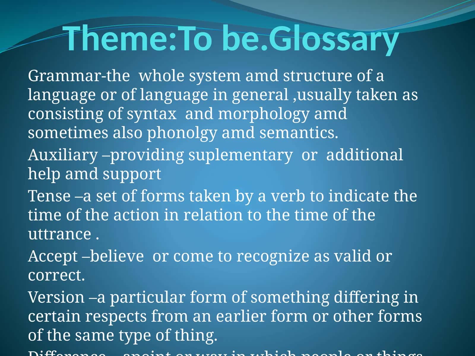 Tobe.Glossary 1